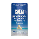 Natural Vitality CALM Ashwagandha + Magnesium Glycinate capsules in packaging