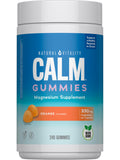 Natural Vitality CALM Gummies 762g front view with orange flavour