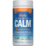 Natural Vitality Calm Kids Magnesium Gummies 120 Count front view