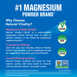 Natural Vitality CALM Magnesium Drink Mix 227g back view