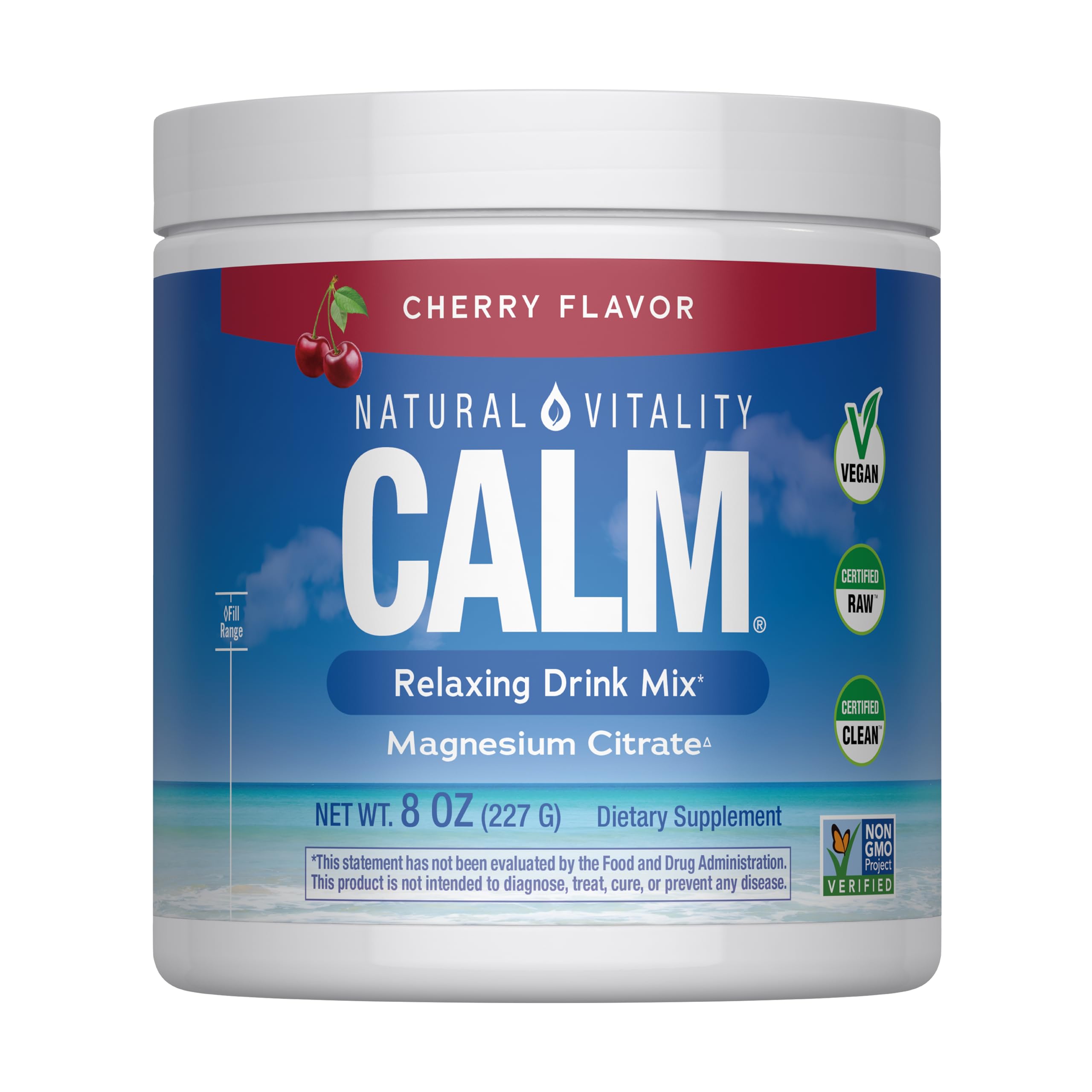 Natural Vitality CALM Magnesium Drink Mix 227g front view