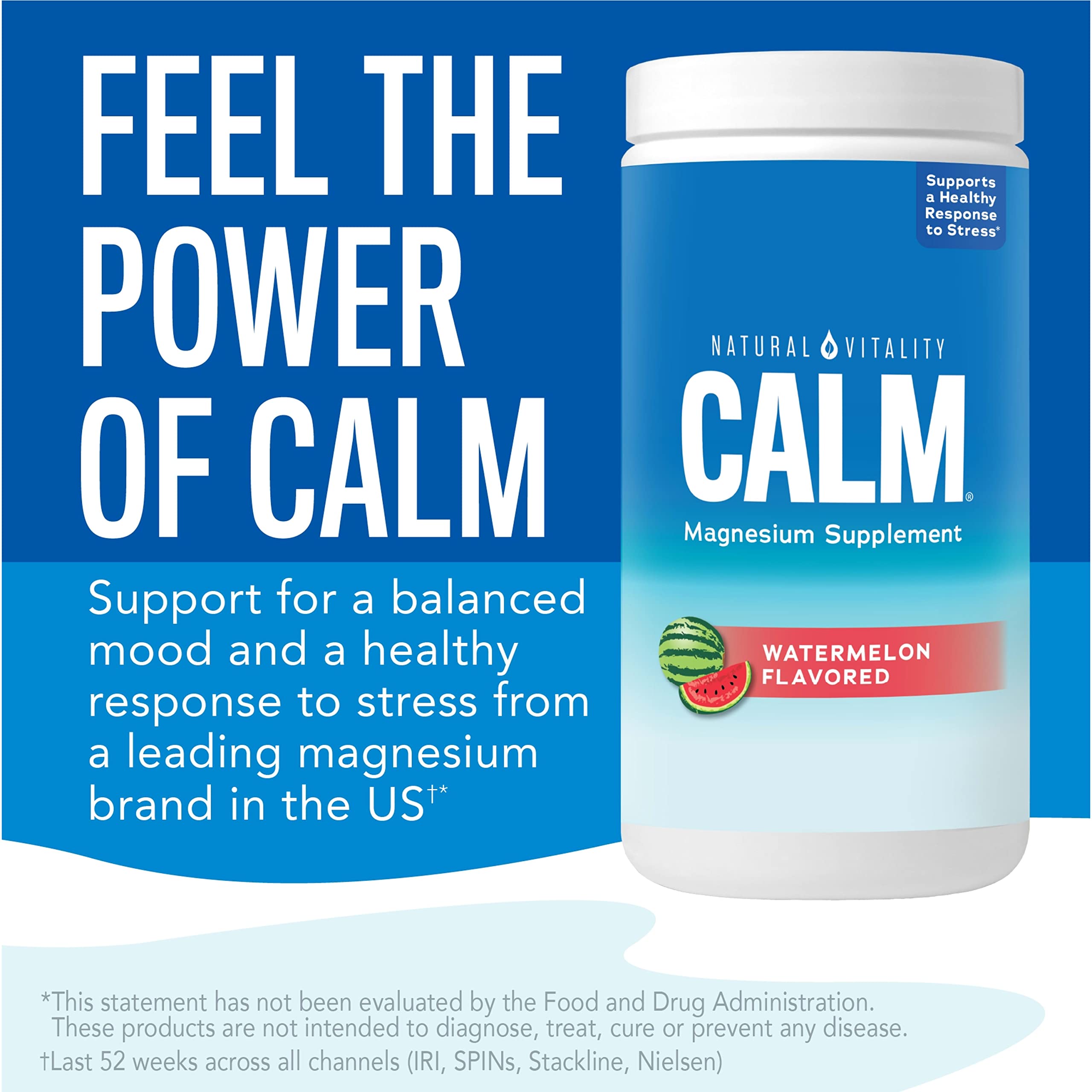 Natural Vitality CALM Magnesium Drink Mix 454g packaging