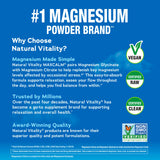 Natural Vitality CALM Magnesium Drink Mix preparation with water