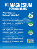 Natural Vitality Calm Magnesium Powder 28g serving suggestion