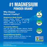 Natural Vitality CALM Magnesium Supplement Drink Mix 8oz back view