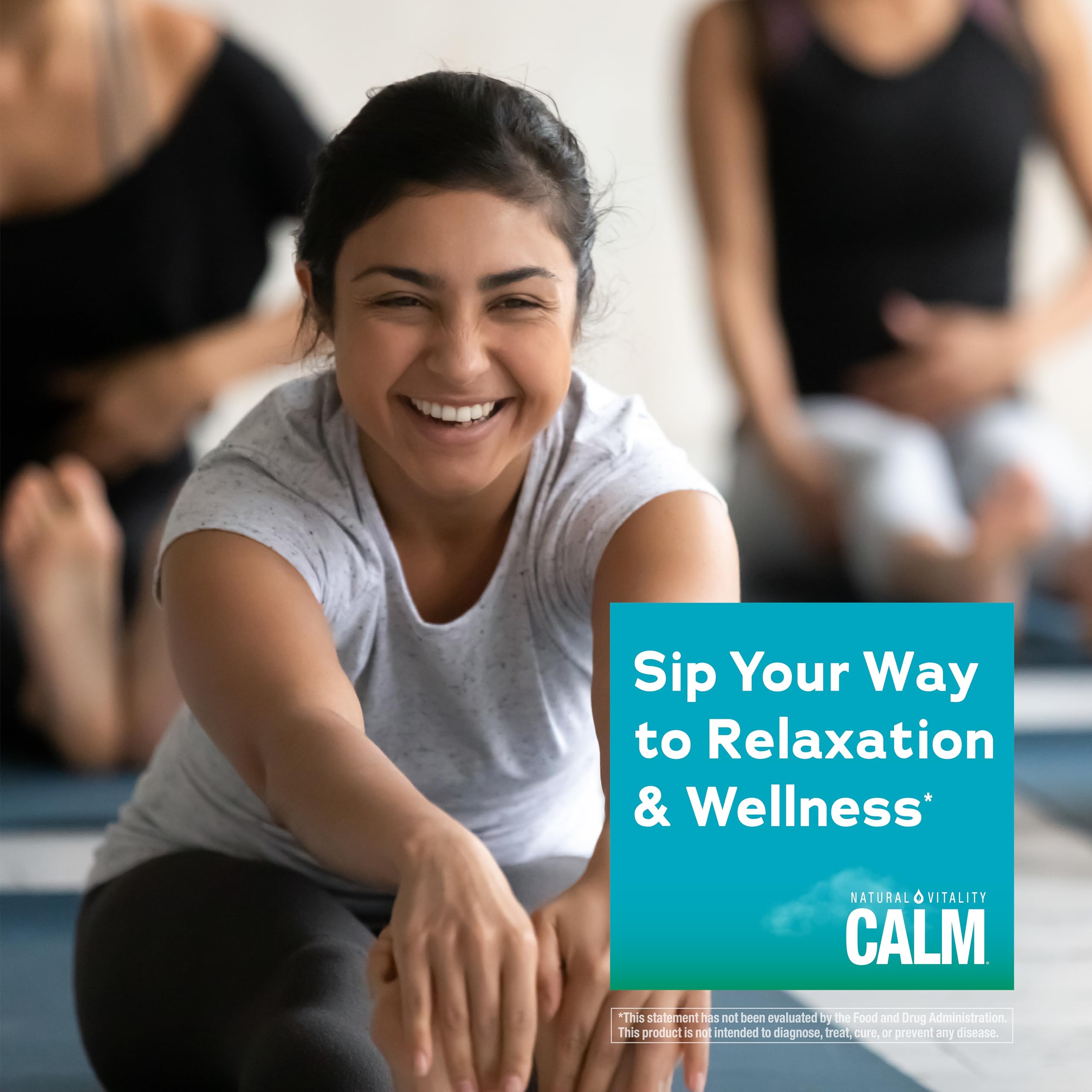 Natural Vitality CALM Magnesium Supplement Drink Mix Plus Calcium packaging details