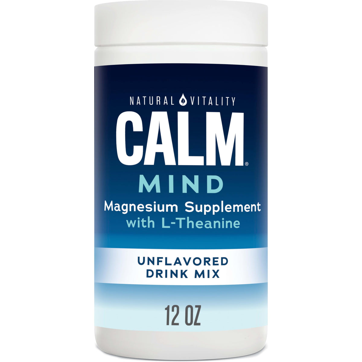 Natural Vitality CALM Mind Magnesium Supplement Drink Mix front view