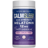 Natural Vitality Calm Sleep Melatonin Fast Dissolve Tablets front view