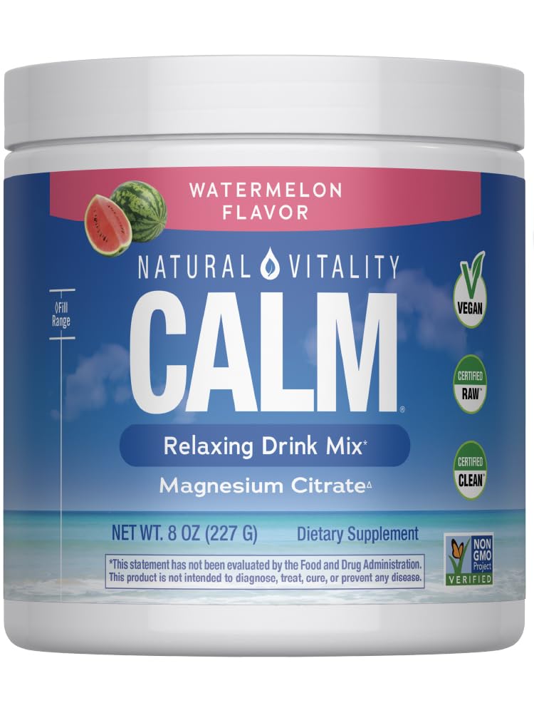 Natural Vitality CALM Watermelon Powder front view packaging