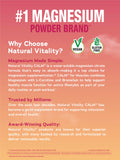 Natural Vitality Calmful Muscles Watermelon 220g powder in a glass
