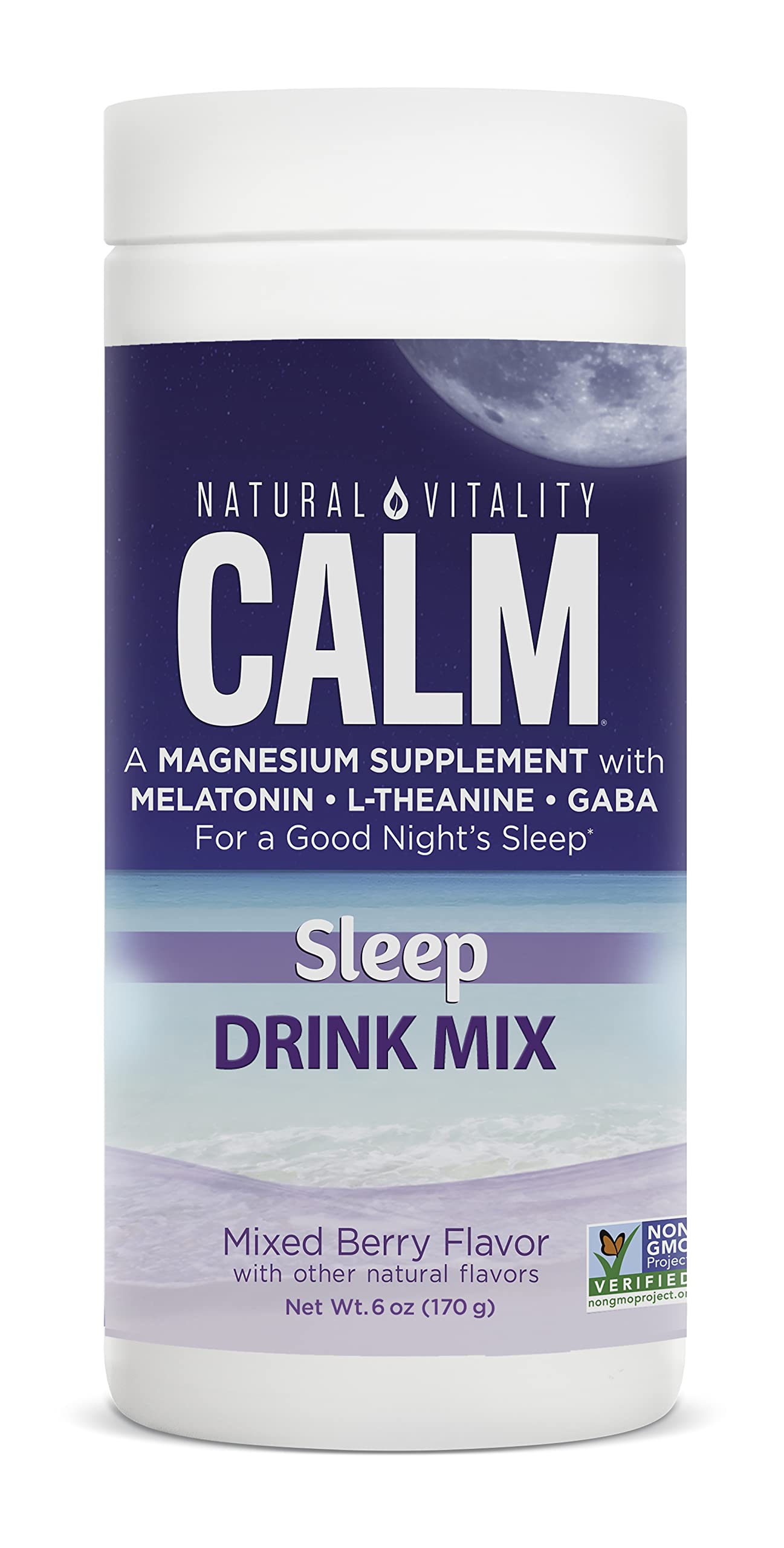 Natural Vitality Calmful Sleep Nutrient Drink 113g front view