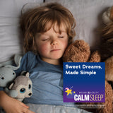 Natural Vitality Kids CALMSleep™ Chewable Tablets back view with ingredients list