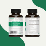 Natural Wellbeing Hair Essentials capsules on a textured surface