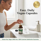 Natural Wellbeing Hair Essentials supplement bottle back view