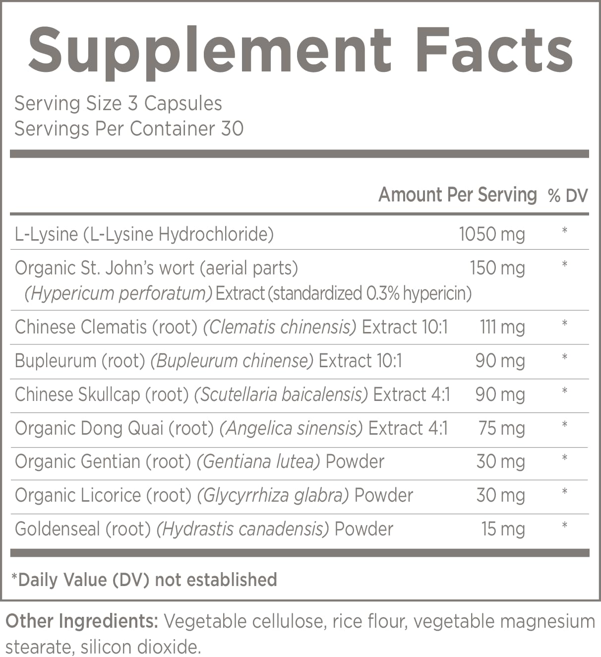 Natural Wellbeing St. John's Wort Herbal Supplement packaging details