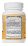 Natural Wellness Milk Thistle with Artichoke & Turmeric 175mg Capsules with a glass of water
