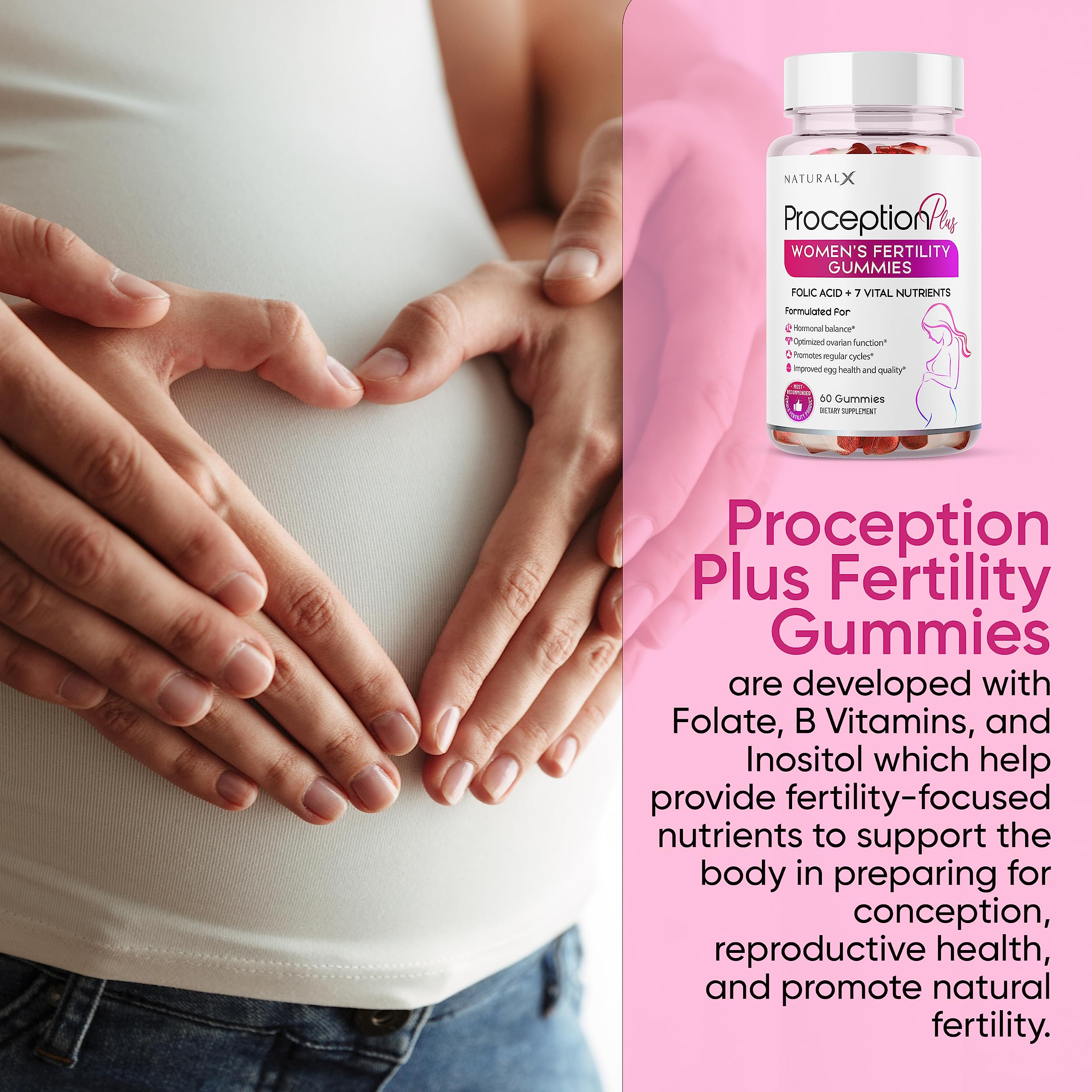 Natural X Prenatal Vitamins Gummies close-up of gummies