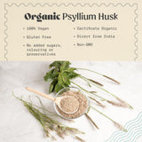 NaturaleBio Psyllium Husk 400g side view showing label