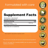NaturaLife Labs Acetyl L-Carnitine bottle with capsules