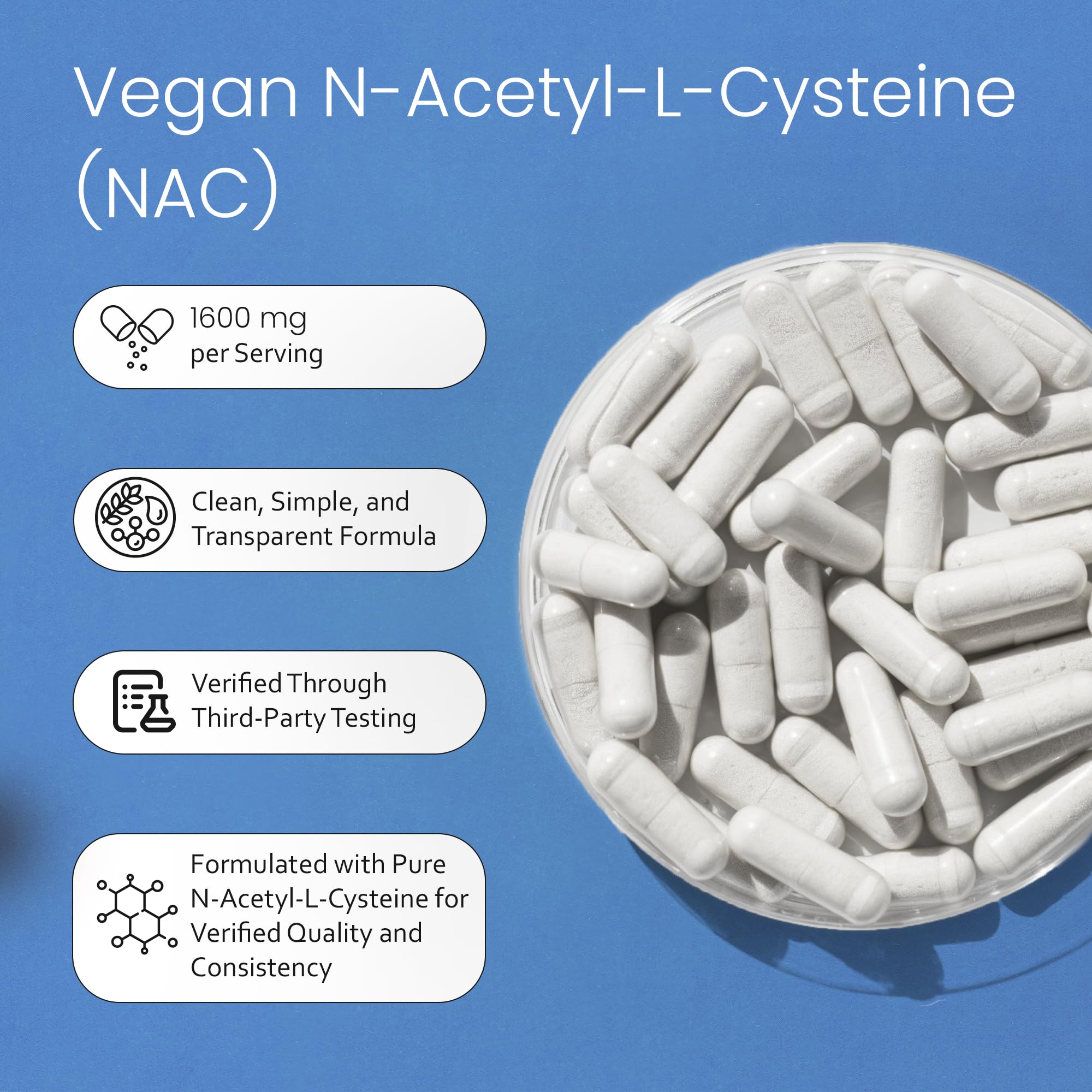 NaturaLife Labs Acetyl-L-Carnitine capsules on a wooden surface