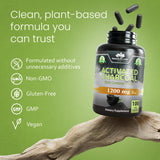NaturaLife Labs Activated Charcoal Capsules with measuring spoon