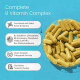 NaturaLife Labs B-Complex Vitamins 60 Capsules back view