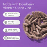 NaturaLife Labs Elderberry Supplement bottle side view