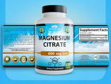NaturaLife Labs Magnesium Citrate 400mg 120 Tablets packaging