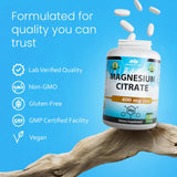 NaturaLife Labs Magnesium Citrate 400mg ingredients list