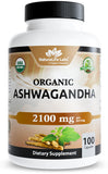 NaturaLife Labs Organic Ashwagandha supplement front view