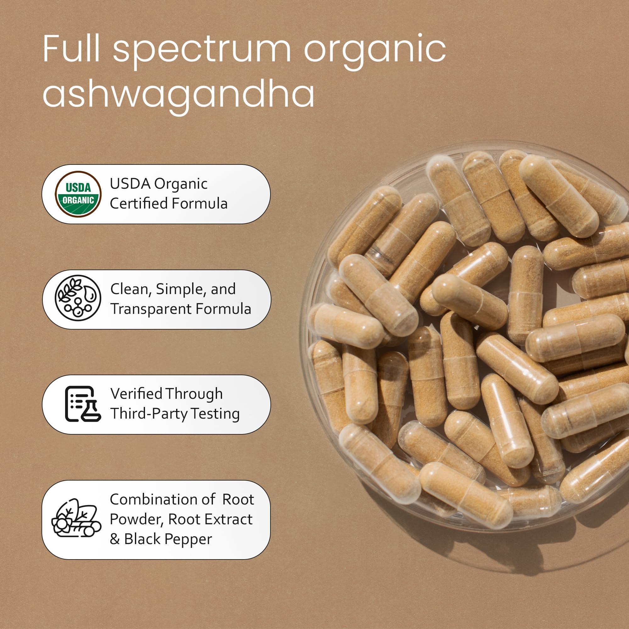 NaturaLife Labs Organic Ashwagandha supplement packaging