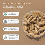 NaturaLife Labs Organic Ashwagandha supplement packaging