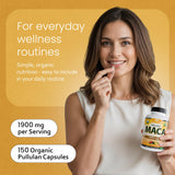 NaturaLife Labs Organic Maca Root Supplement with a measuring spoon for dosage