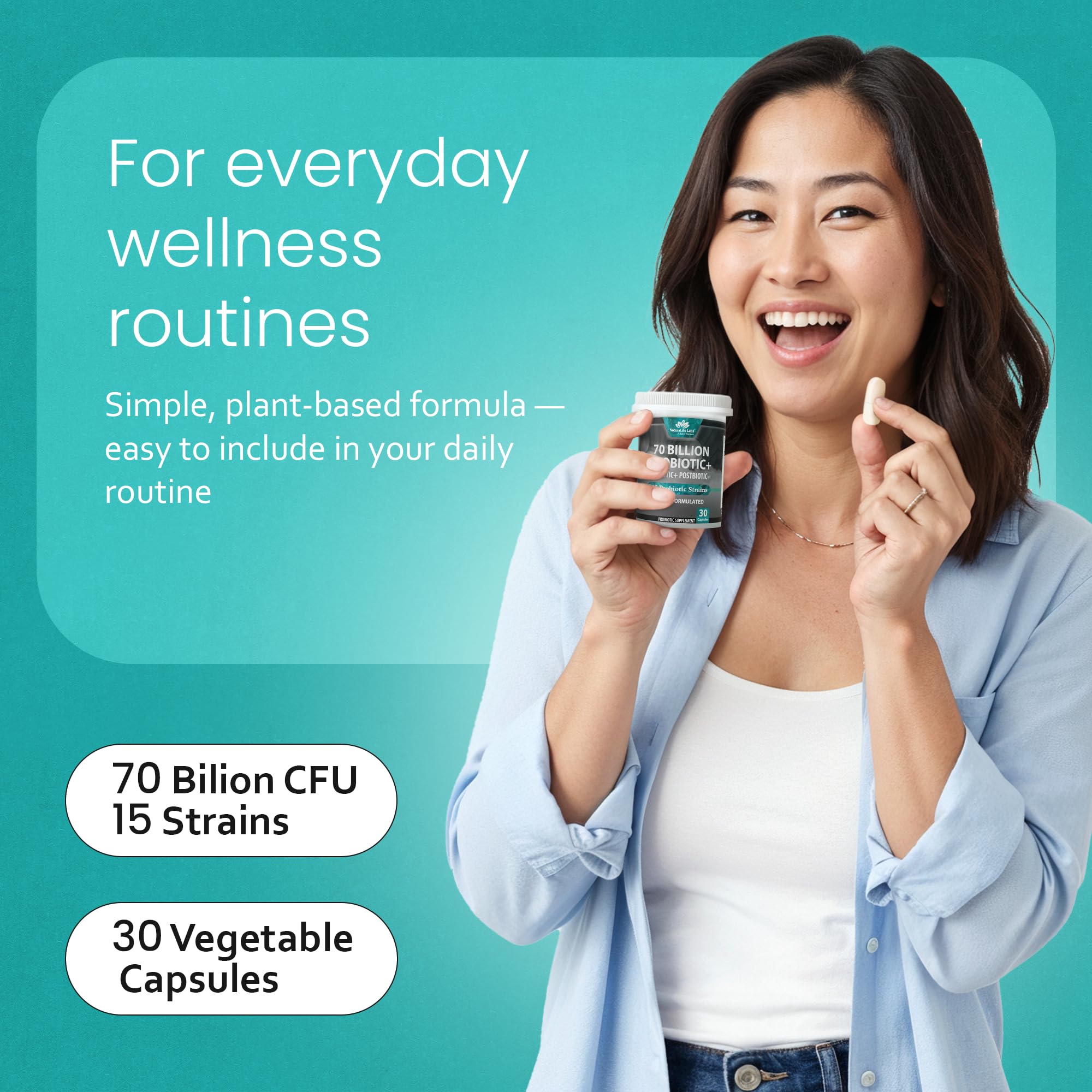 NaturaLife Labs Prebiotics 3-in-1 Formula ingredients list