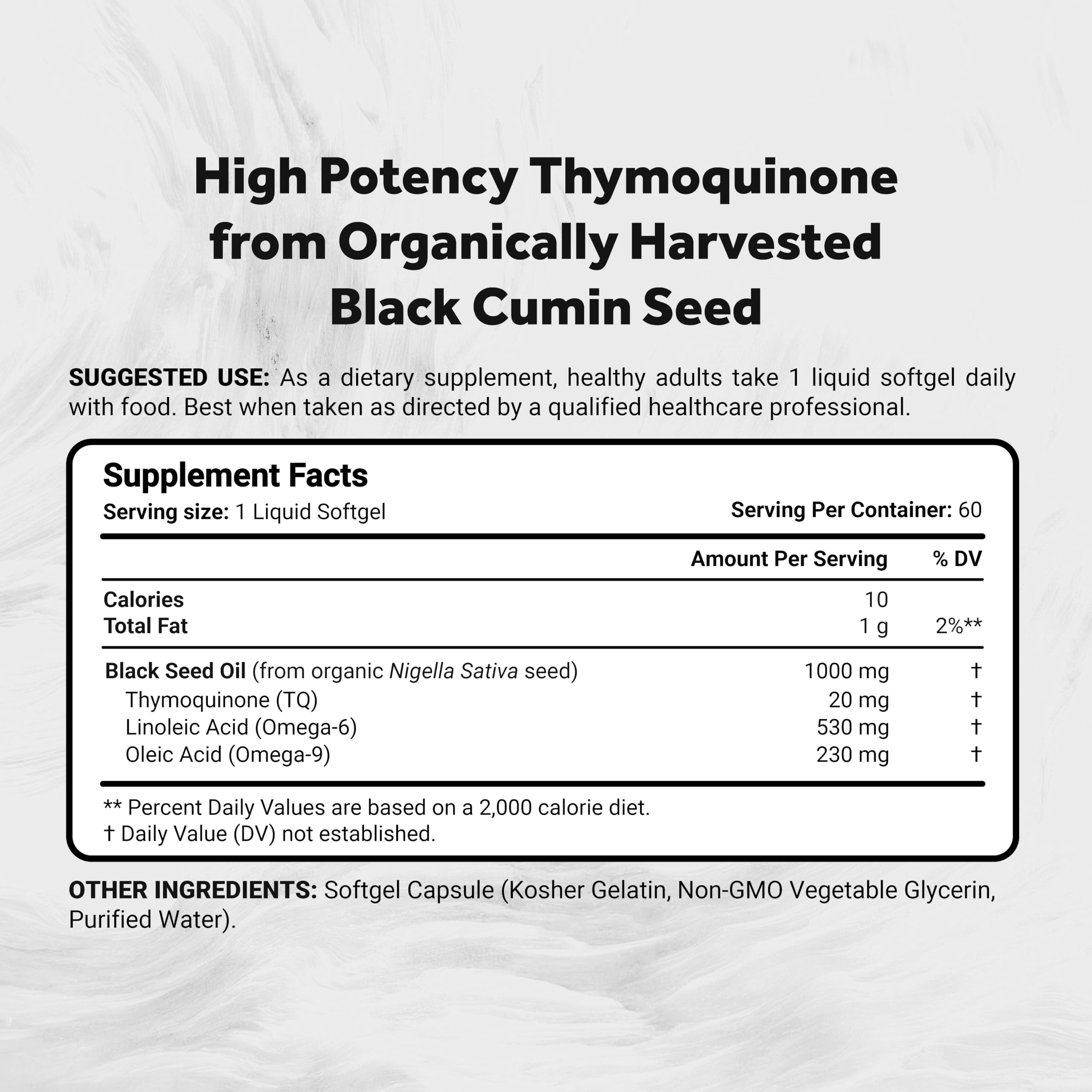 Naturalis Black Seed Oil softgels packaging
