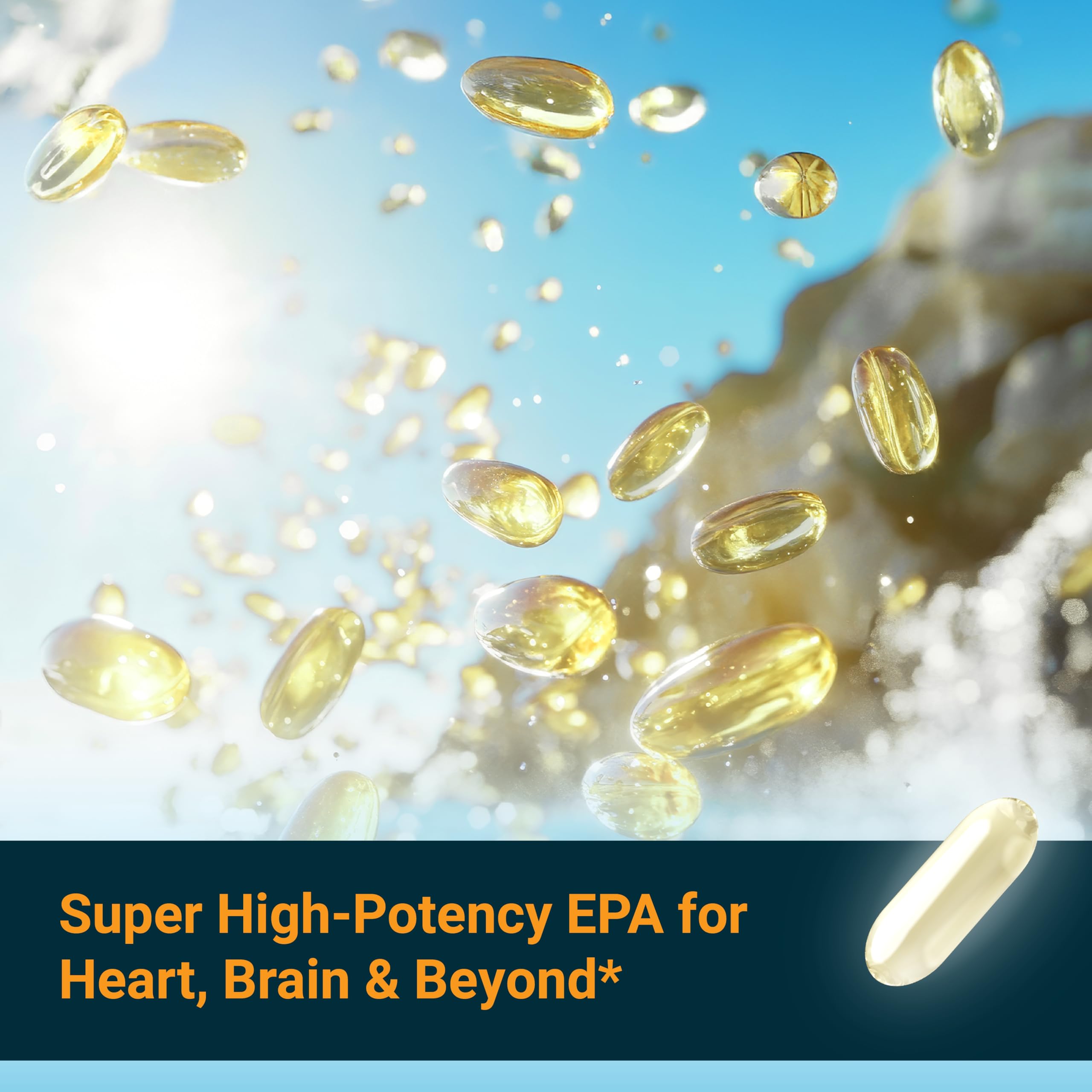 Naturalis Fish Oil Supplement 1000mg EPA back view