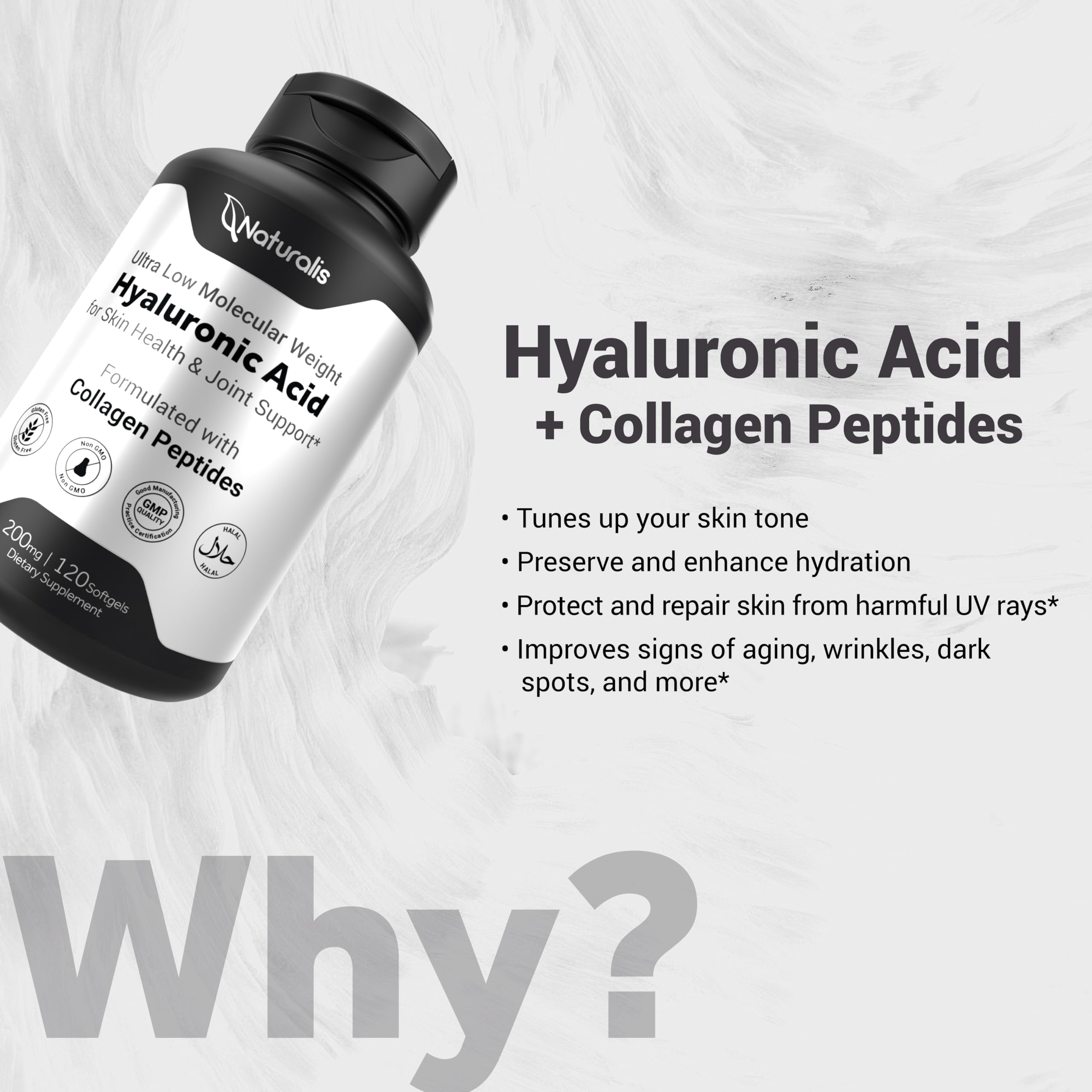 Naturalis Hyaluronic Acid Collagen Supplement ingredients list