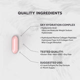 Naturalis Hyaluronic Acid Collagen Supplement side view of packaging