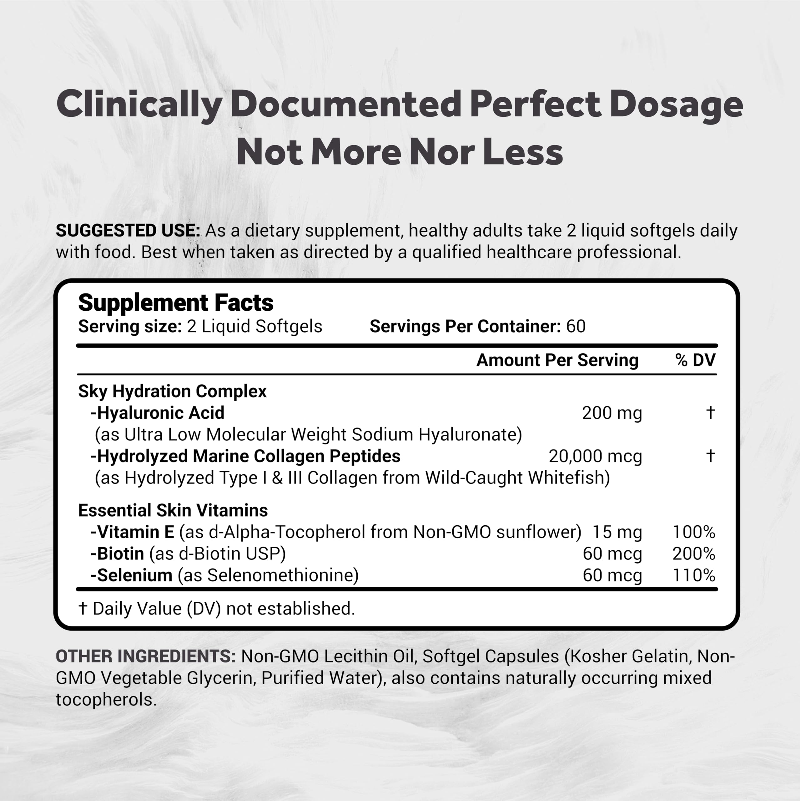 Naturalis Hyaluronic Acid Collagen Supplement softgel capsules close-up