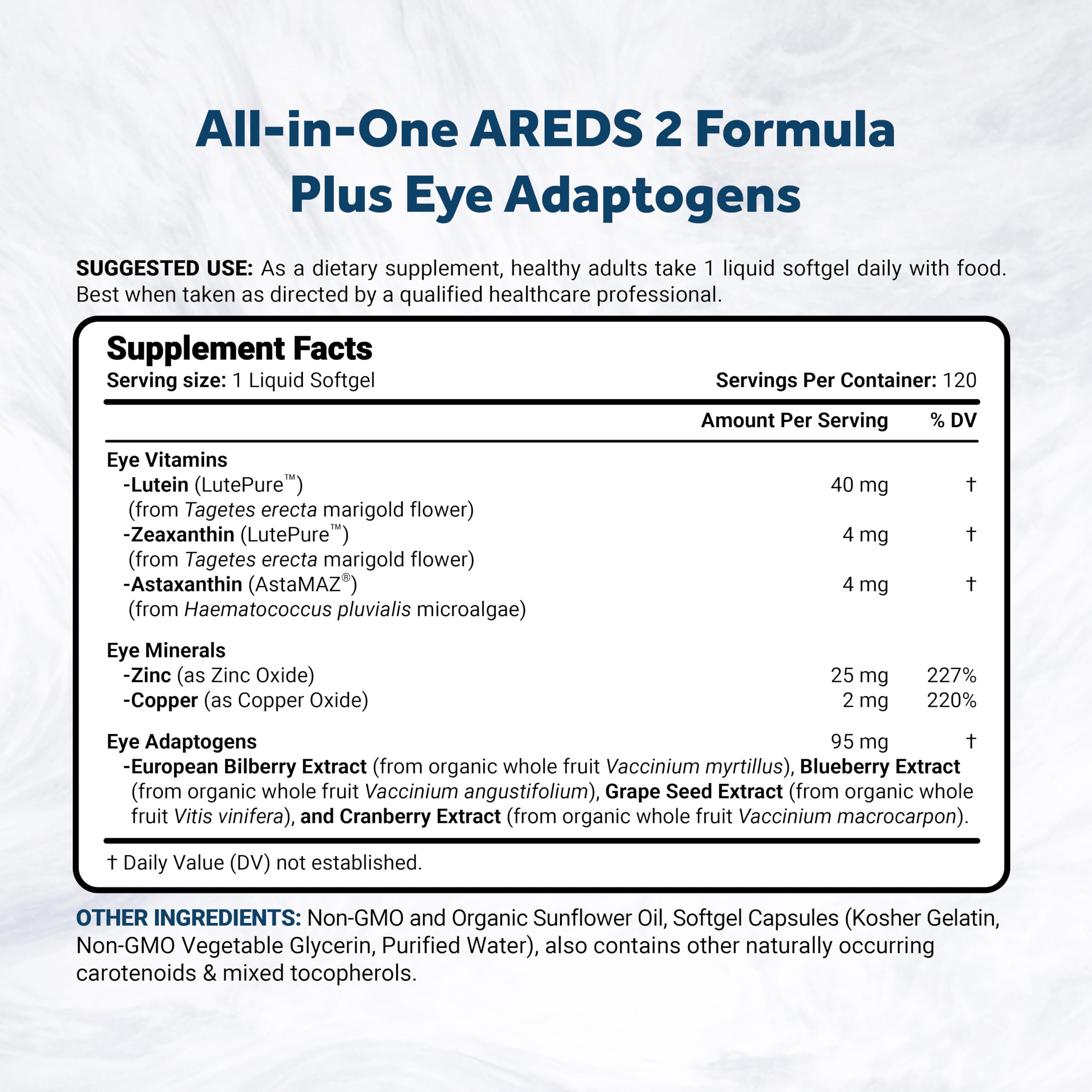 Naturalis Lutein Eye Health Supplement packaging side view
