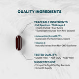 Naturalis Omega-3 Fish Oil softgel bottle side view