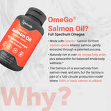 Naturalis Salmon Oil Fish Oil Supplement 132g back label