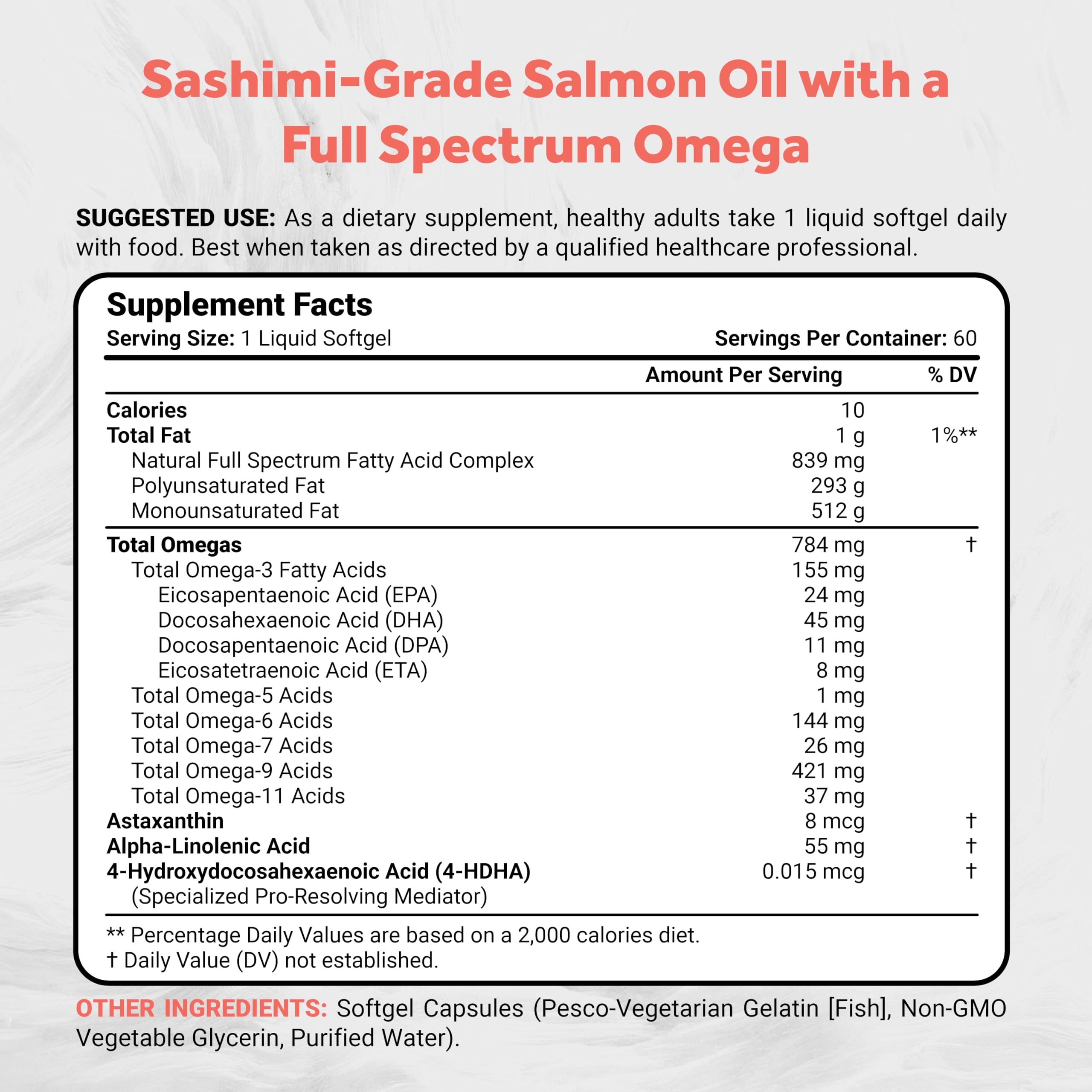 Naturalis Salmon Oil Fish Oil Supplement 132g bottle side view
