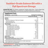 Naturalis Salmon Oil Fish Oil Supplement 132g bottle side view
