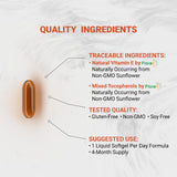 Naturalis Vitamin E Softgels 670mg side view