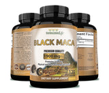 NaturalisimoLife Organic Black Maca capsules close-up