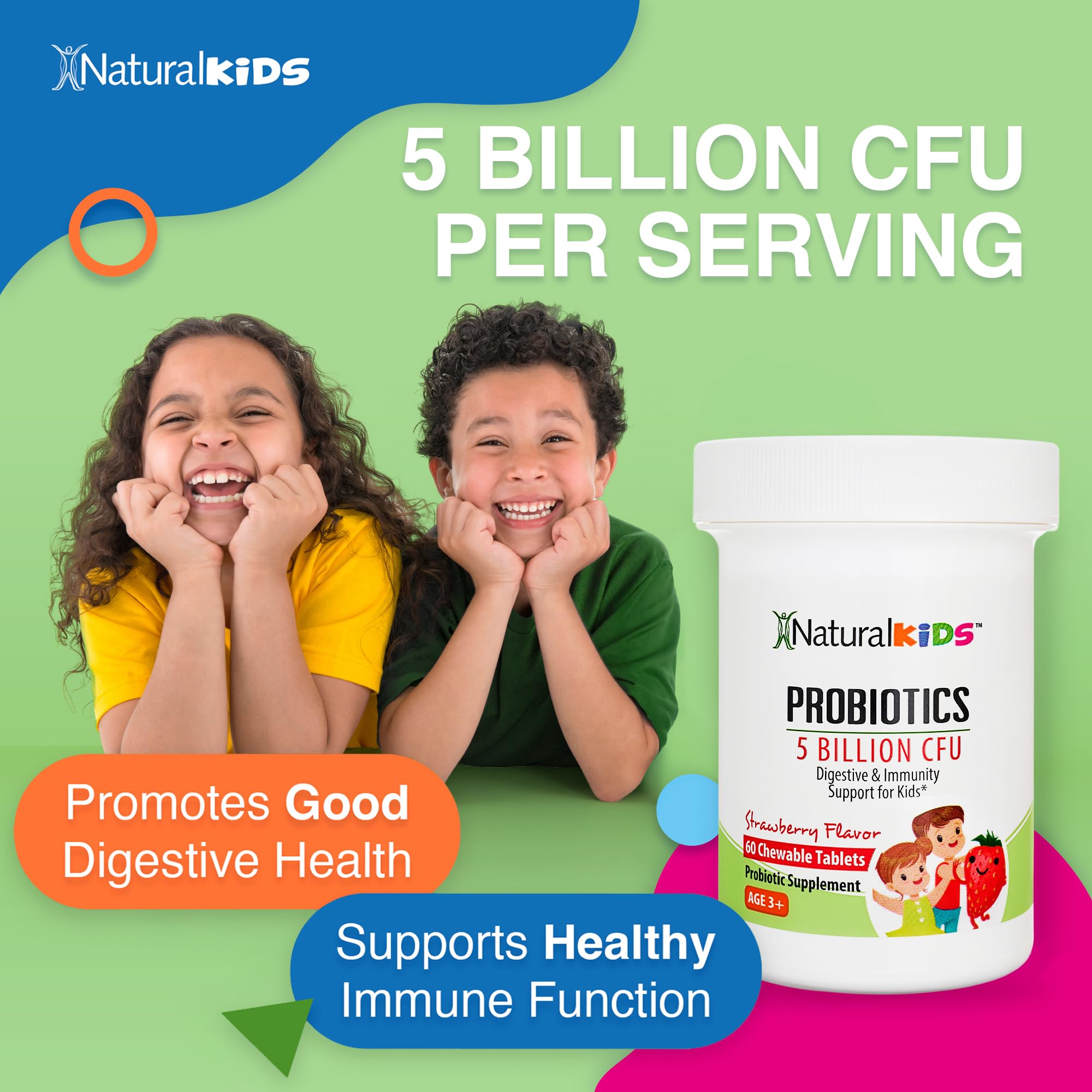 NaturalKids Kids Probiotic Chewables in a child's hand