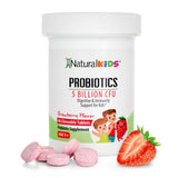 NaturalKids Kids Probiotic Chewables strawberry flavour front view