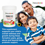 NaturalKids Kids Probiotic Chewables with fresh strawberries