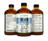 Naturally Sourced Colloidal Silver 10ppm 499g glass bottle with label details